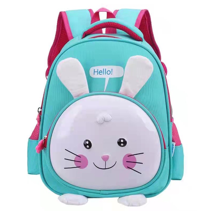 TAS RANSEL ANAK PEREMPUAN TK / PAUD MOTIF KUDA PONY / RABBIT GLOSSY 3RES TIMBUL IMPORT - 12&quot; Luwi Kumbang cewe