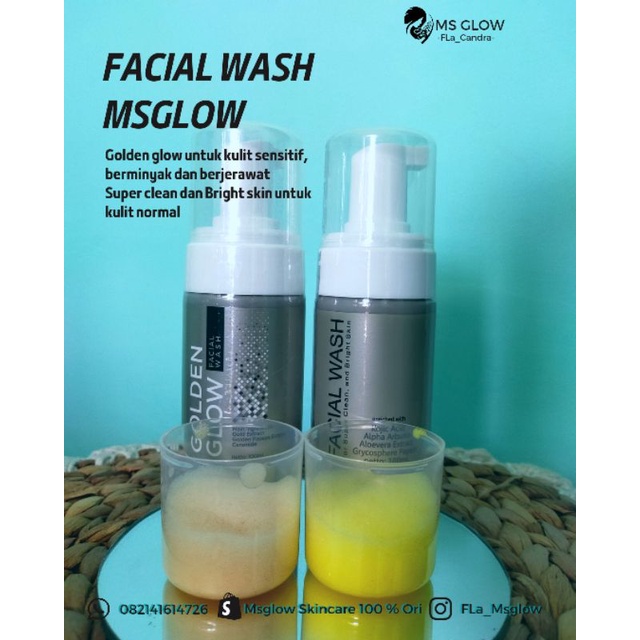 Facial wash ms glow / sabun MS GLOW / sabun beauty / sabun golden glow (Acne)