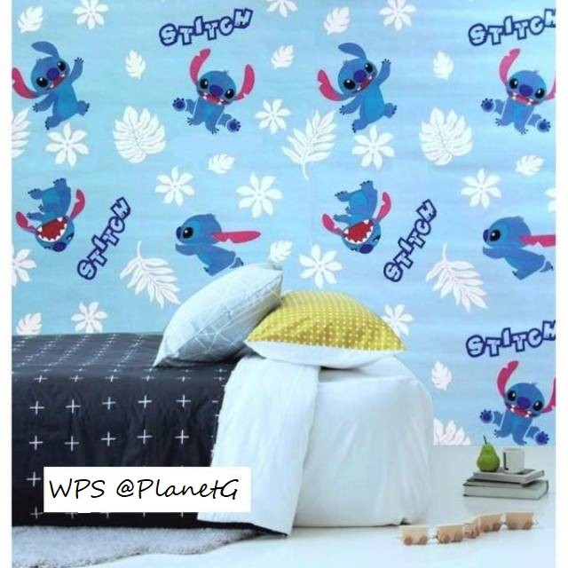 Wallpaper Dinding Motif Stitch