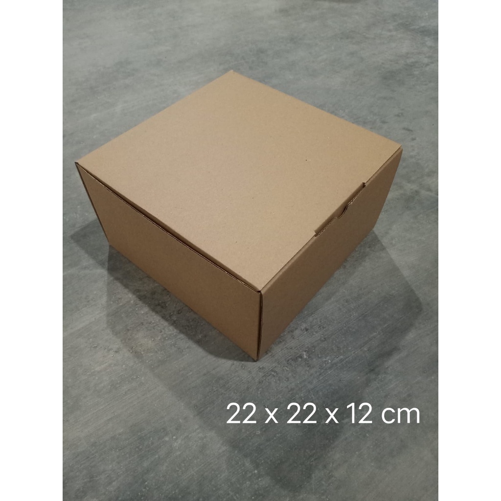 

Kardus 22x22x12 cm --box Die Cut dan easy usage--