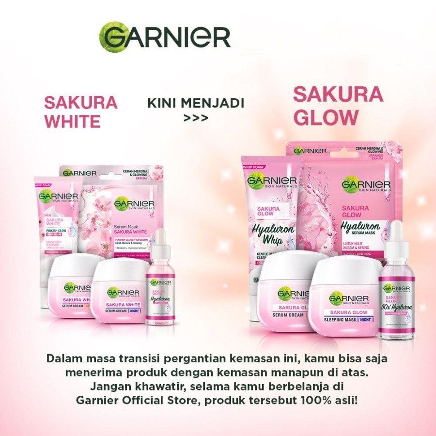 ★ BB ★ Garnier Sakura Glow Pinkish Radiance Serum Milk UV Body Lotion 400 ml - Skin Care