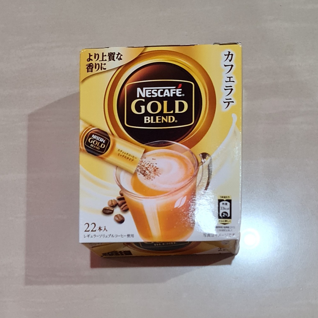 Nescafe Gold Blend Japan Original Cafe Latte Instant Coffee 22 Sticks