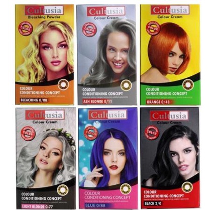 * NCC * Cultusia Semir Rambut Hair colour Cream Pewarna Rambut Permanen Long Lasting