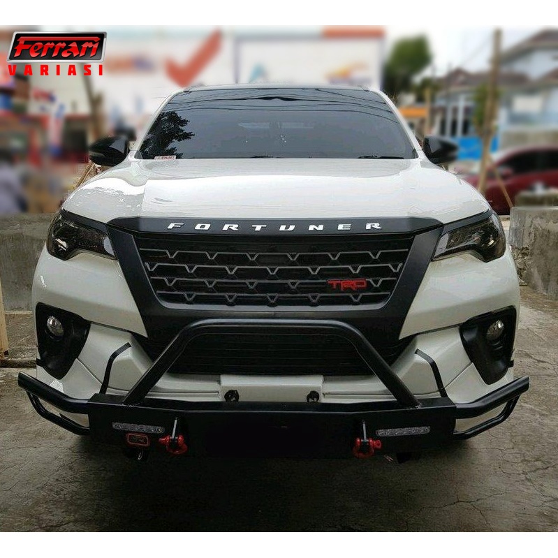 Bumper depan besi overland mobil Fortuner 2021 FERRARI VARIASI
