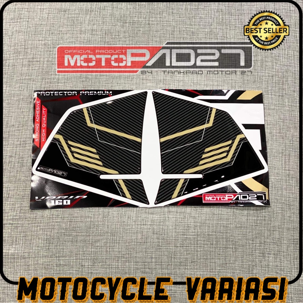 MOTOPAD27 Sticker stiker antigores BODY SAMPING DEPAN NEW HONDA VARIO 160 Resin Timbul Premium Presisi