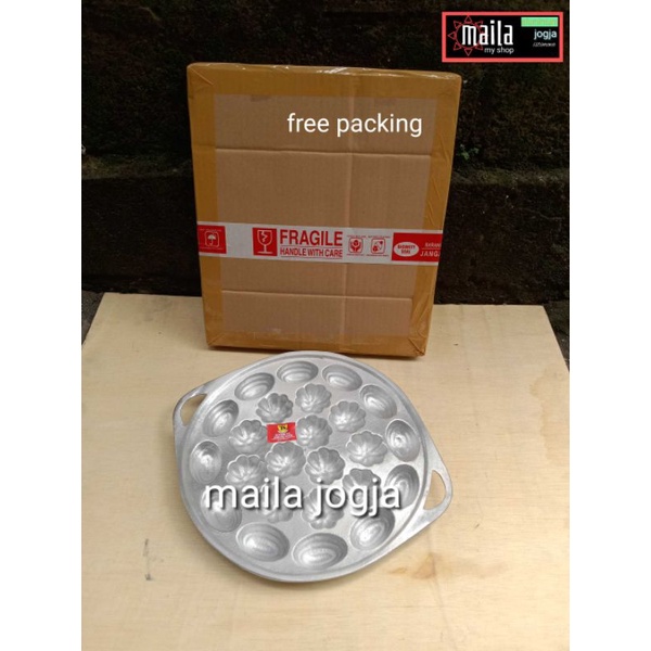 Cetakan kue bolu jadul kuwuk manggis kering cubit