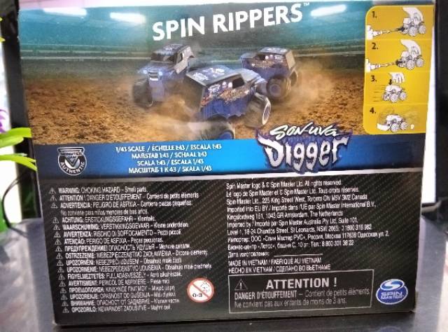 Monster Jam Rippers Sonuva Grave Digger Pirates Curse Dragon Spin Master Monster Trucks Skala 1:43