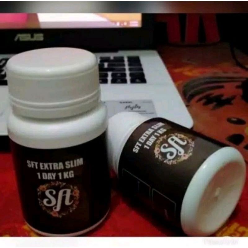 ( Promo ) New SFT EXTRA SLIM ORIGINAL 1 DAY 1KG OBAT PELANGSING BADAN DIETHERBAL WL ASLI