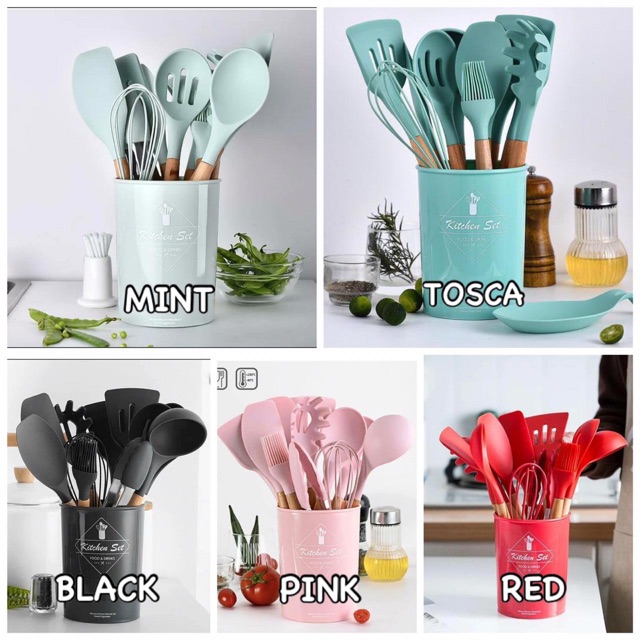 Silicone Kitchen Utensils Set