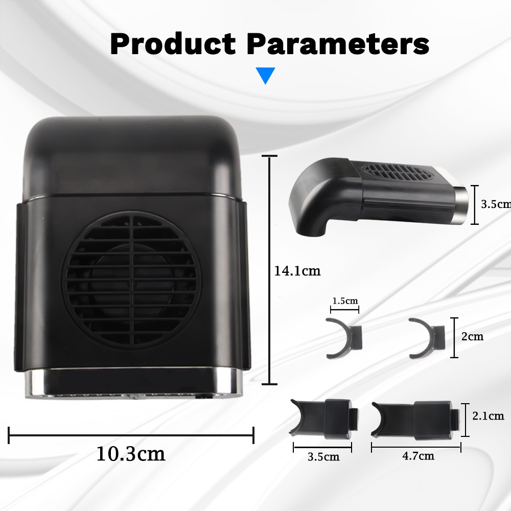 Kipas Angin Mobil Kipas Jok Belakang Penyesuaian 3kecepatan Kipas USB Kipas Pendingin Udara Low Noise Untuk Truk SUV