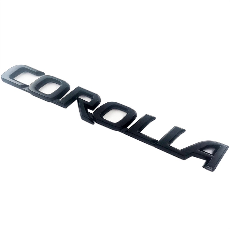 1x Logo Huruf Corolla Logam Besar Mobil Auto Hias Emblem Badge Sticker Decal Pengganti TOYOTA Corolla