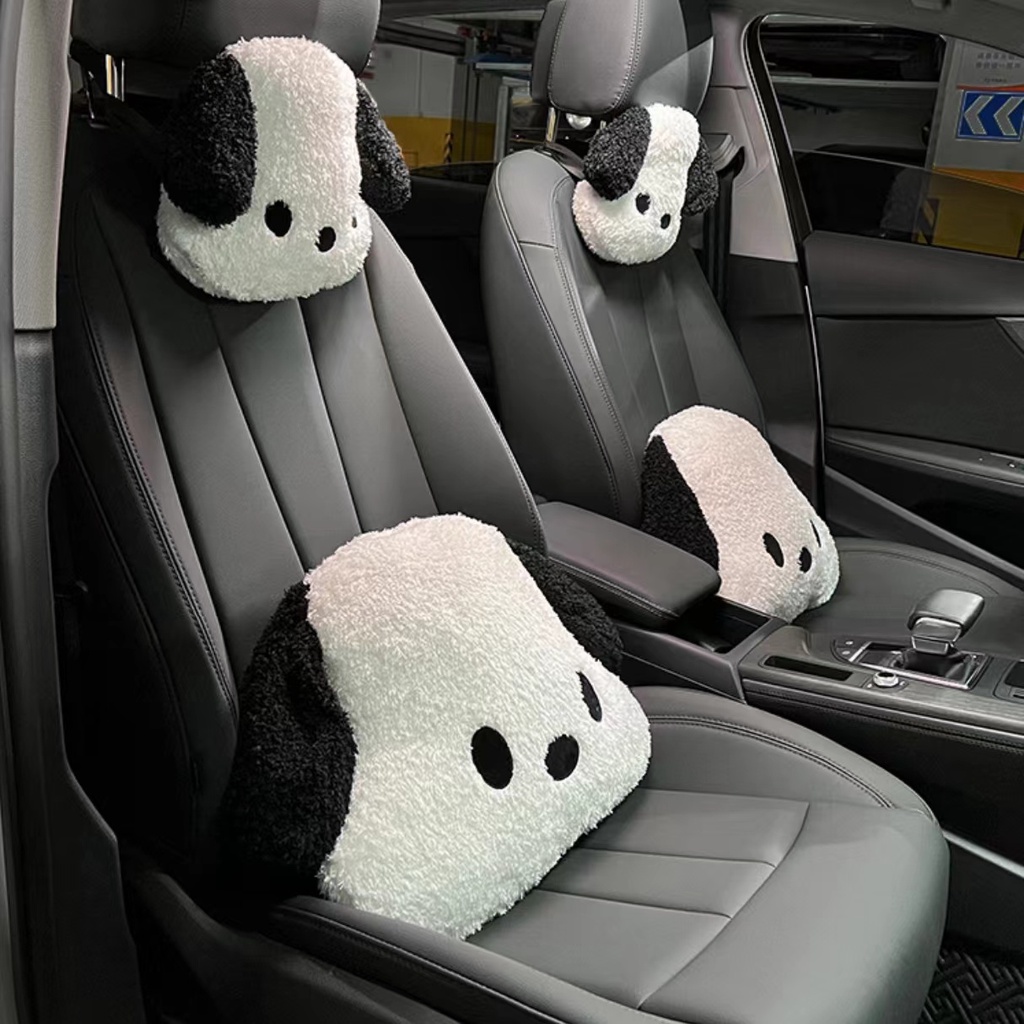 Car headrest Bantal lumbar Penyangga lumbar Aksesoris interior Mobil Minnie cartoon headrest lumbar pillow ️ Fashion cartoon