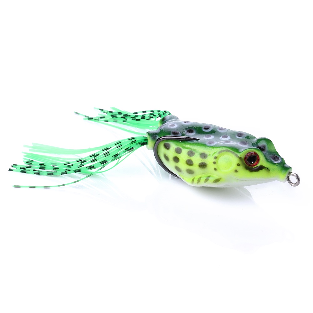 Hengjia 1pcs 6cm/12g Thunder Rok Kodok Ekor Memancing Umpan Lembut Topwater Mengambang Buatan Plastik Umpan Frog lure