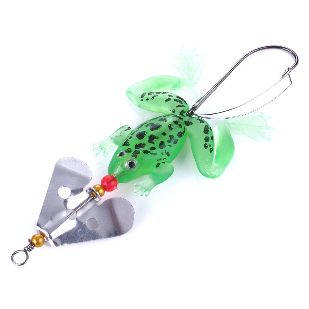 1pc 9cm/6.2g Fishing Soft Baits Umpan Katak Anti Dibungkus Garis single hook Bionic frog lure Bionic bait soft lure Alat Pancing