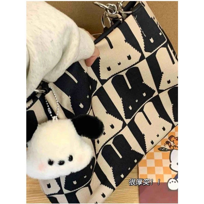 ▩Sera  Cute Bunny Tote Bag 2023 Baru Kapasitas Besar Tas Mahasiswa Komuter Kanvas Tas Bahu