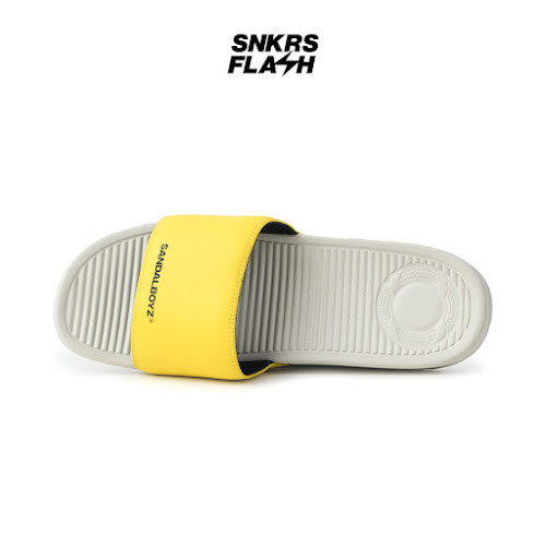 SANDALBOYZ COURT SLIDE PERMANENT CS.01 YELLOW WHITE Sandal Unisex - 20PCYE - Size 42.5