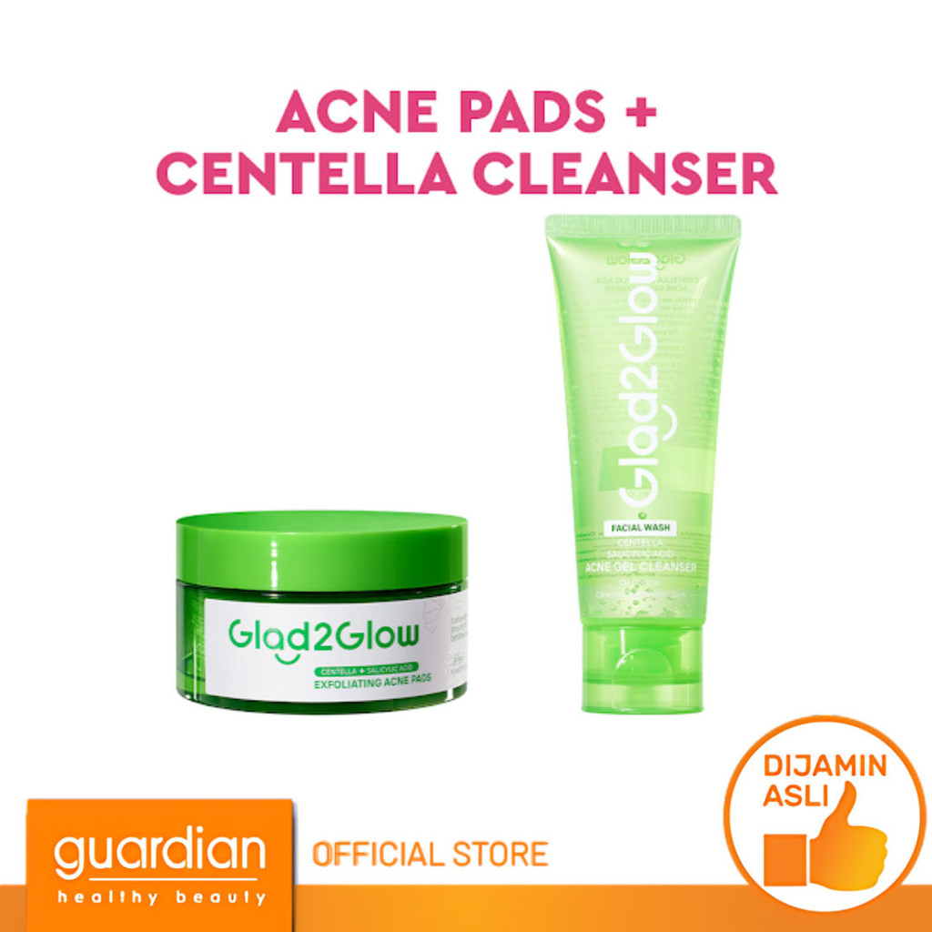 [Bundling] Glad2Glow Centella Salicylic Acid Exfoliating Acne Pads 30S + Glad2Glow Centella Salicyli