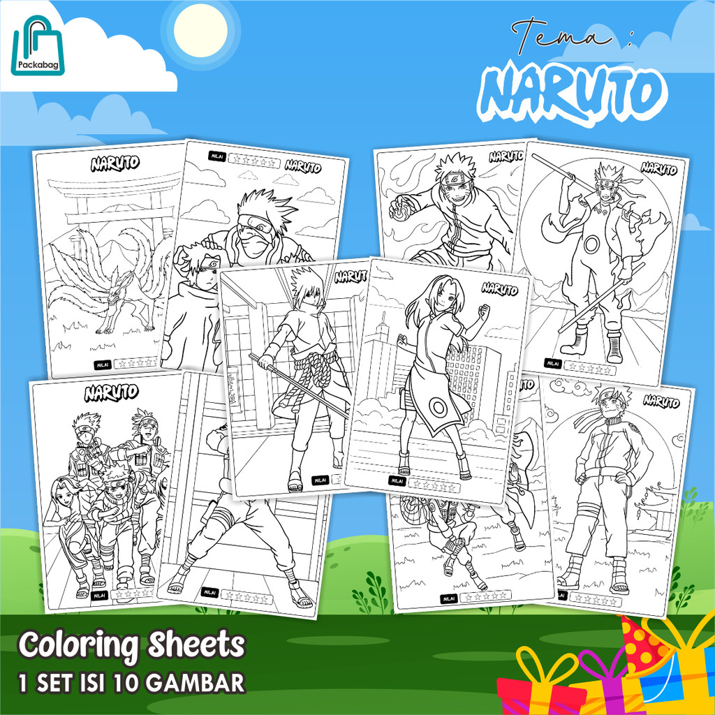 

KERTAS MEWARNAI ANAK A5 MURAH – 1 PACK ISI 10 LEMBAR – COLORING SHEETS KARTUN EDUKATIF NARUTO