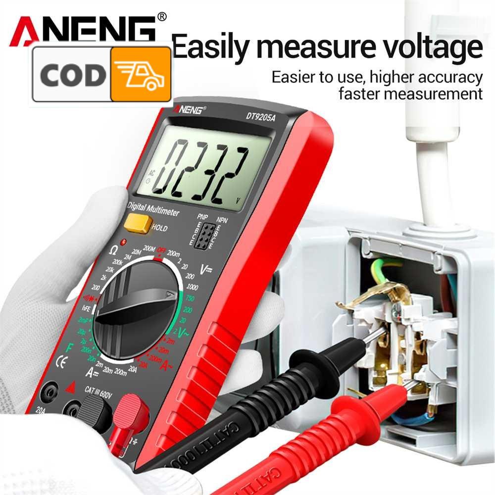 Digital Multimeter Pengukur Arus Tegangan Listrik AC DC Voltage Tester Resistansi Kapasitansi Frekue