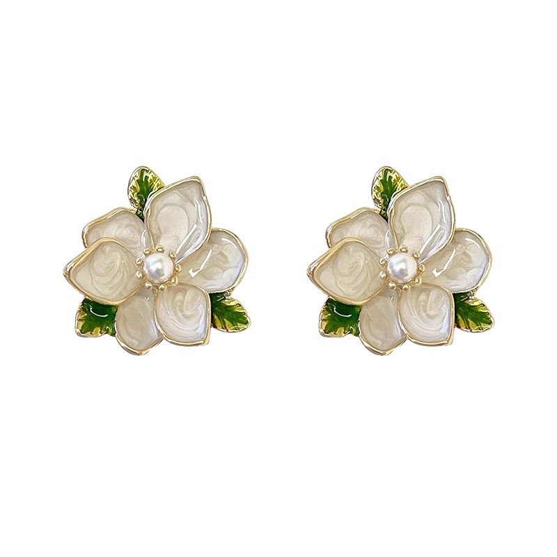 Ear Clip New Flower Klip Telinga Tanpa Tindik Anting Penutup Anting Kepala