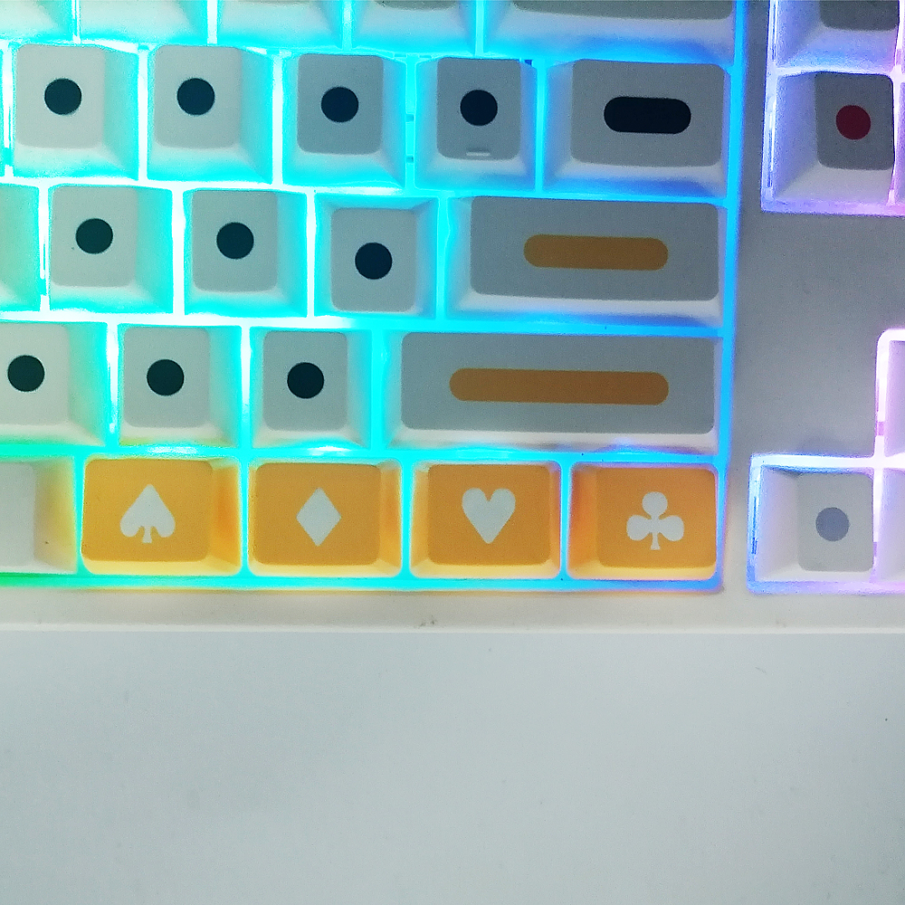 Poker PBT Keycap Profil OEM Untuk Keyboard Mekanik CherryMx Gateron Kailh Switch