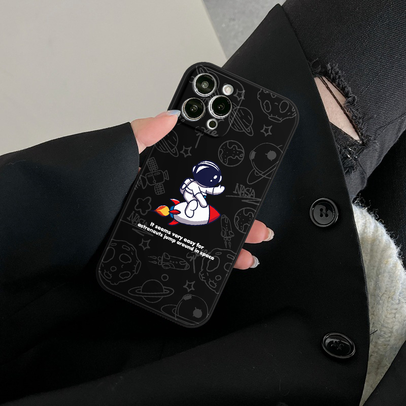 Soft Case Tpu Motif Nasa Astronot Untuk Iphone 11 7 8 6 6s Plus 13 12 Pro Max Xr Se 2020 X Xs Max