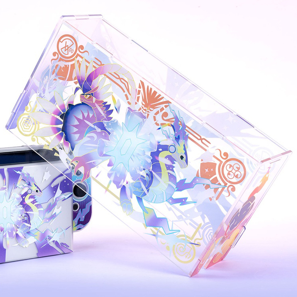 Cover Pelindung Konsol Game Nintendo Switch Anti Debu Bahan Akrilik Transparan