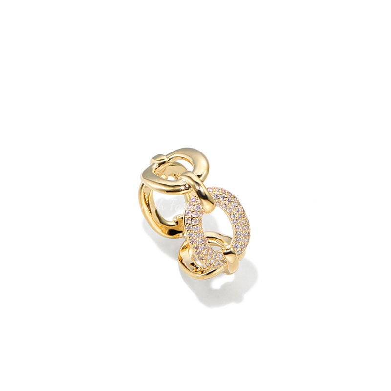 Bros / Pin Desain Cincin Bulat Hias Kristal Bahan alloy Untuk Aksesoris scarf / Syal M40331