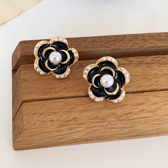 Anting Klip On Mutiara Simulasi Non Tindik Enamel Antik Bunga Perhiasan Earcuff Untuk Wanita Hadiah Pengantin