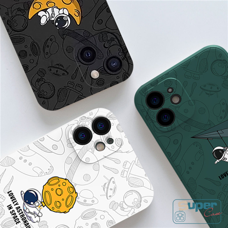 Casing Astronot NASA Untuk Samsung A34 A14 A13 A32 A54 A23 A04s A02s A03s A12 A03 A04 A22 A20s A21s A52 A33 A53 A51 A11 A52 A31 A50 A10s A71 A50s A30s A72 A52s Soft Case Motif Samping