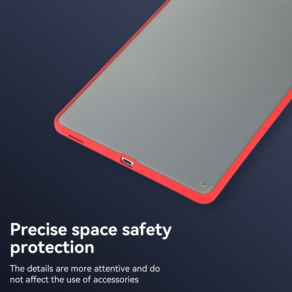 Untuk Samsung Galaxy Tab A7 Lite (2021) 8.7 &quot;SM-T220 SM-T225 T225N A 8.0 (2019) SM-T290 SM-T295 Fashion Skin Feel Tablet Shockproof Protection Case Bingkai Warna Matte Bening Penutup Belakang