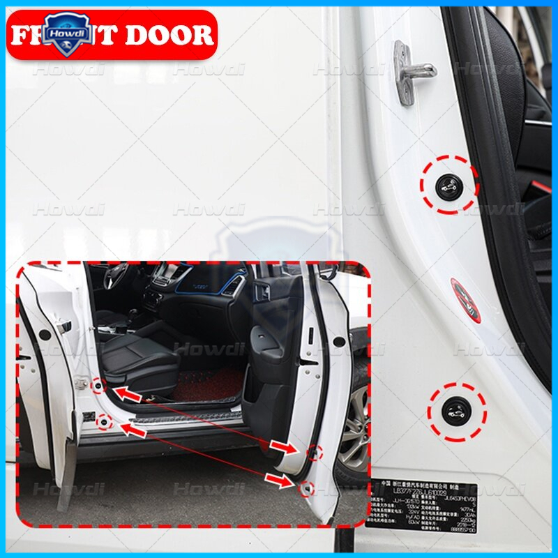 1pc Stiker Pad Peredam Kejut Pintu Mobil Universal