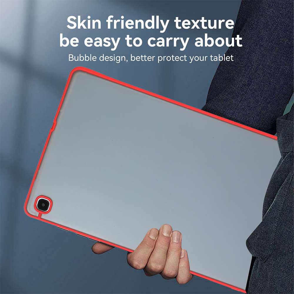 Untuk Samsung Galaxy Tab A7 Lite (2021) 8.7 &quot;SM-T220 SM-T225 T225N A 8.0 (2019) SM-T290 SM-T295 Fashion Skin Feel Tablet Shockproof Protection Case Bingkai Warna Matte Bening Penutup Belakang