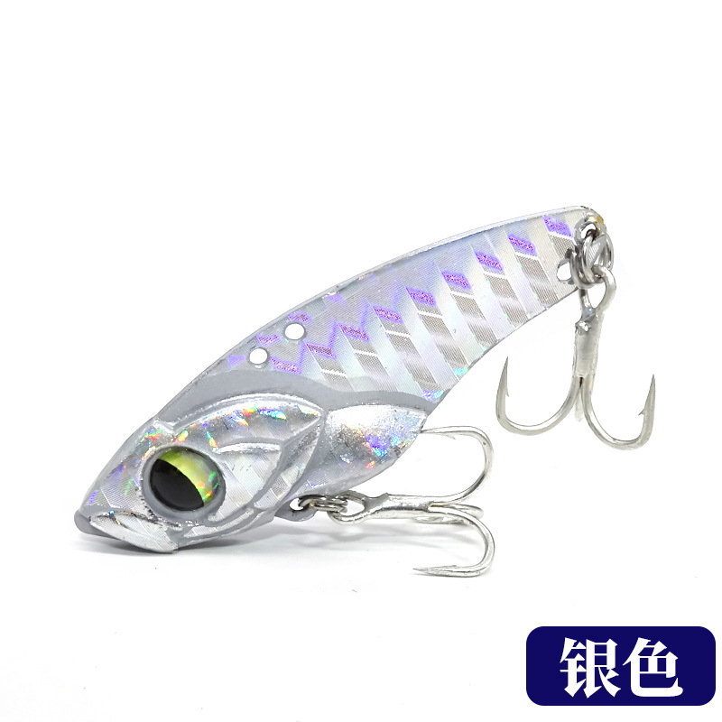 1pcs VIB Umpan Pancing Ikan Kecil Logam Swimbait 7g 10g 14g Tenggelam Bass Wobbler Jig Hook Jigging Umpan Engkol Tackle