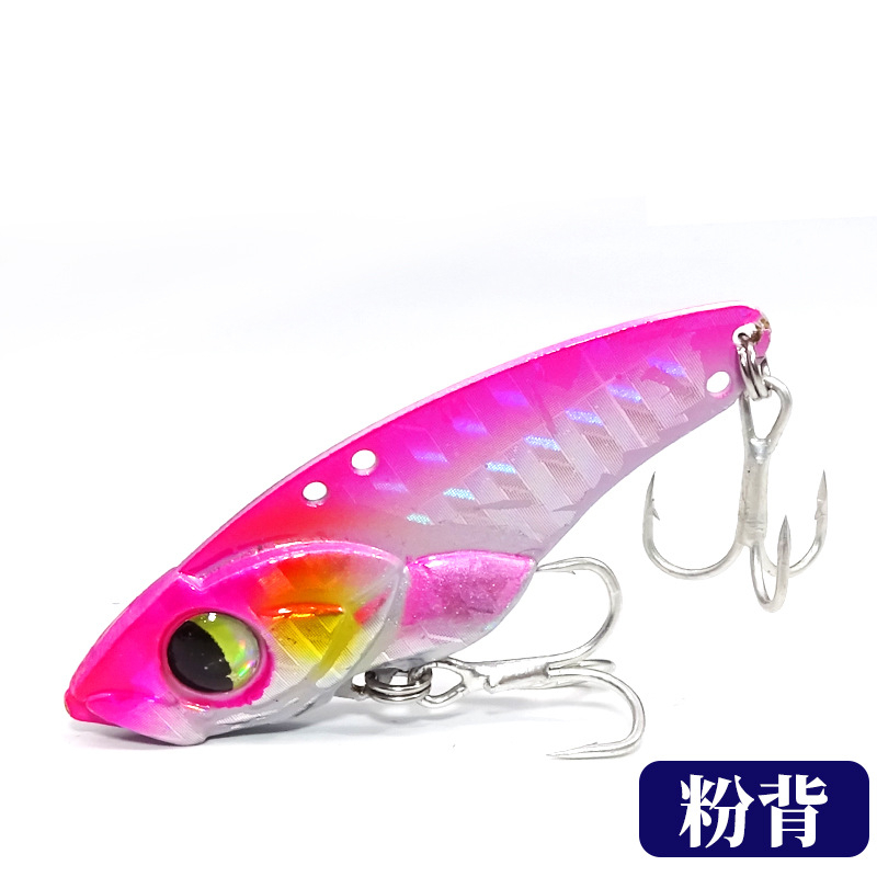 1pcs VIB Umpan Pancing Ikan Kecil Logam Swimbait 7g 10g 14g Tenggelam Bass Wobbler Jig Hook Jigging Umpan Engkol Tackle