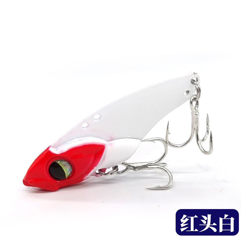 1pcs VIB Umpan Pancing Ikan Kecil Logam Swimbait 7g 10g 14g Tenggelam Bass Wobbler Jig Hook Jigging Umpan Engkol Tackle