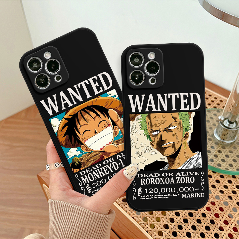 IPHONE Case Motif Sisi One Piece Untuk Iphone7 6 6s 8plus XR X14 13 12 11 Pro Max XS Max Silicon Lembut TPU Phone Cover