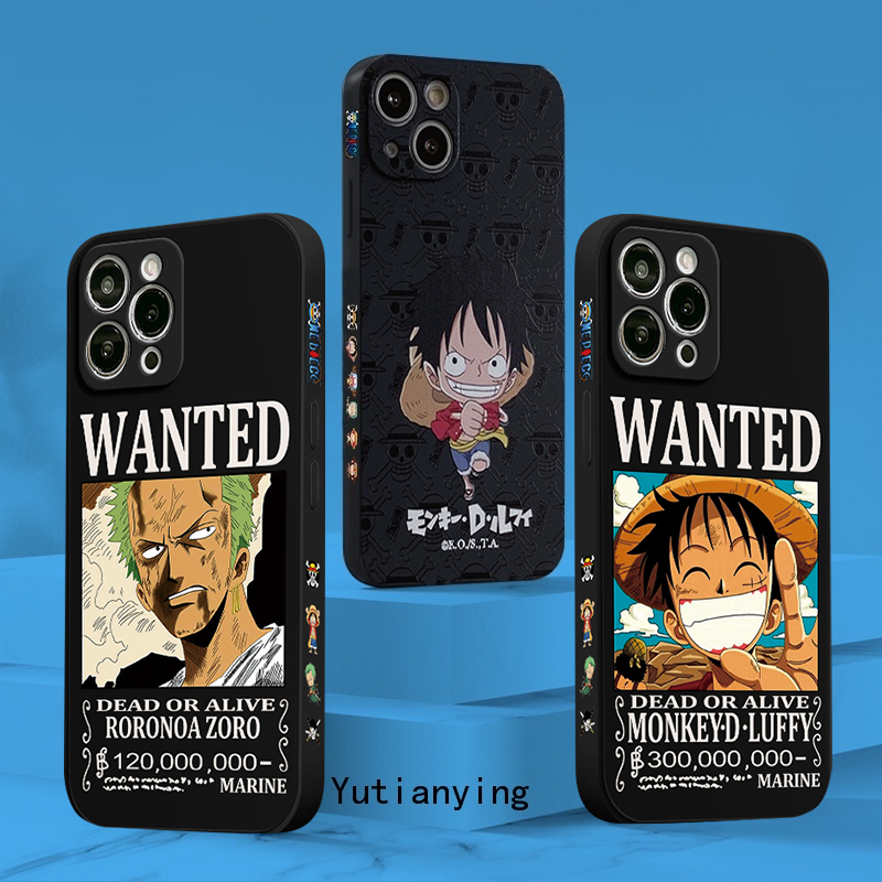 One Piece Case Oppo A17 A15 A95 A57 A17K A15S A7 A12 A54 A16 Reno 8T 6 5 4 4F 5F A52 A92 A72 A5S A5 A9 A53 A31 A74 A3S A12E A94 A35 A1K Motif Samping Kartun Lucu Lembut Sarung