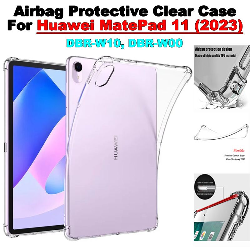 Untuk Huawei Matepad11.0 Inci (2023) DBR-W10 DBR-W00 11.0 inch Kualitas Tinggi Transparan Case Tablet Empat-Sudut Anti-drop Perlindungan Lembut TPU Cover