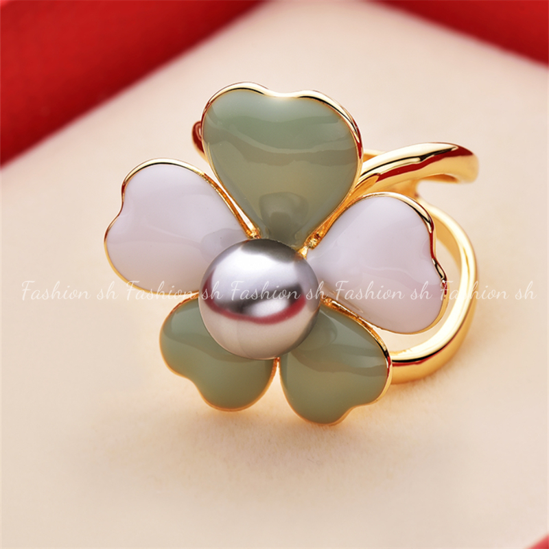 Hot Jual Baru Cinta Mutiara Syal Kancing Paduan Cincin Aksesoris