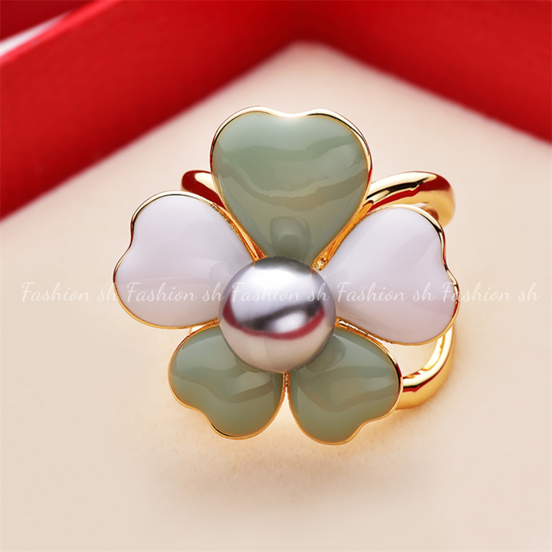 Hot Jual Baru Cinta Mutiara Syal Kancing Paduan Cincin Aksesoris