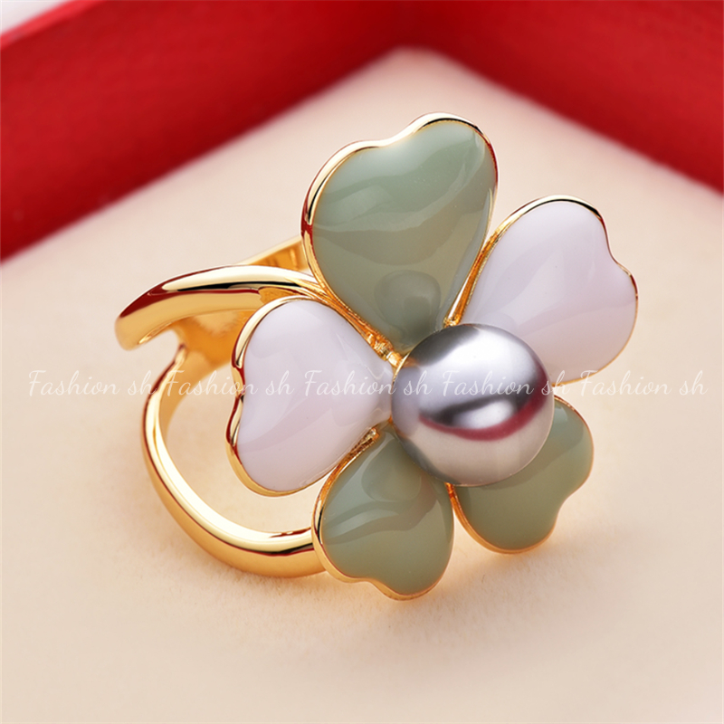 Hot Jual Baru Cinta Mutiara Syal Kancing Paduan Cincin Aksesoris