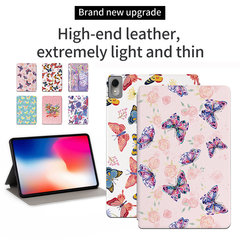 Untuk Huawei Matepad11.0Inci (2023) DBR-W10 DBR-W00 11.0 Inci Fashion Tablet Perlindungan Case Flip Book Fancy Color Butterfly PU Leather Stand Cover