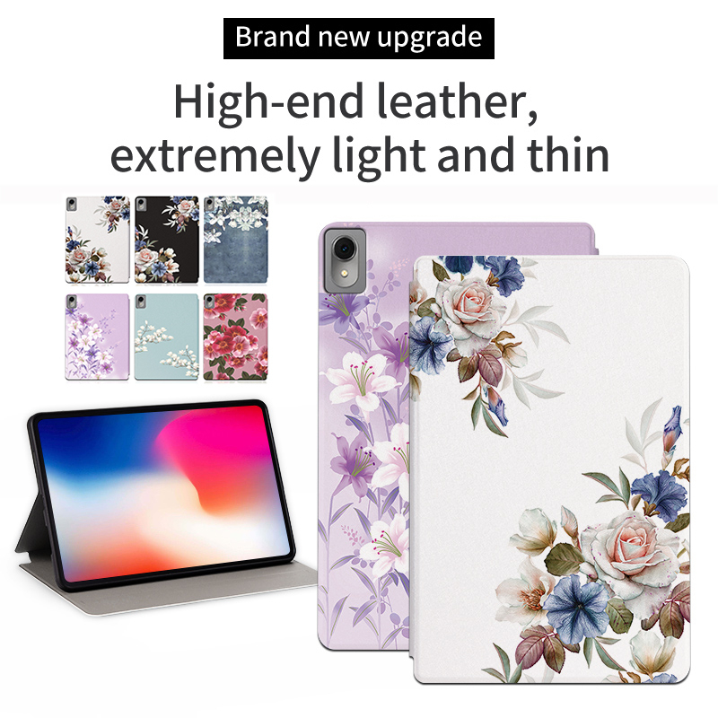 Untuk Huawei Matepad11.0Inci (2023) DBR-W10 DBR-W00 11.0 inch Casing Kualitas Tinggi Tablet Pelindung Case Fashion Mekar Bunga Cantik Flip Kulit Stand Cover