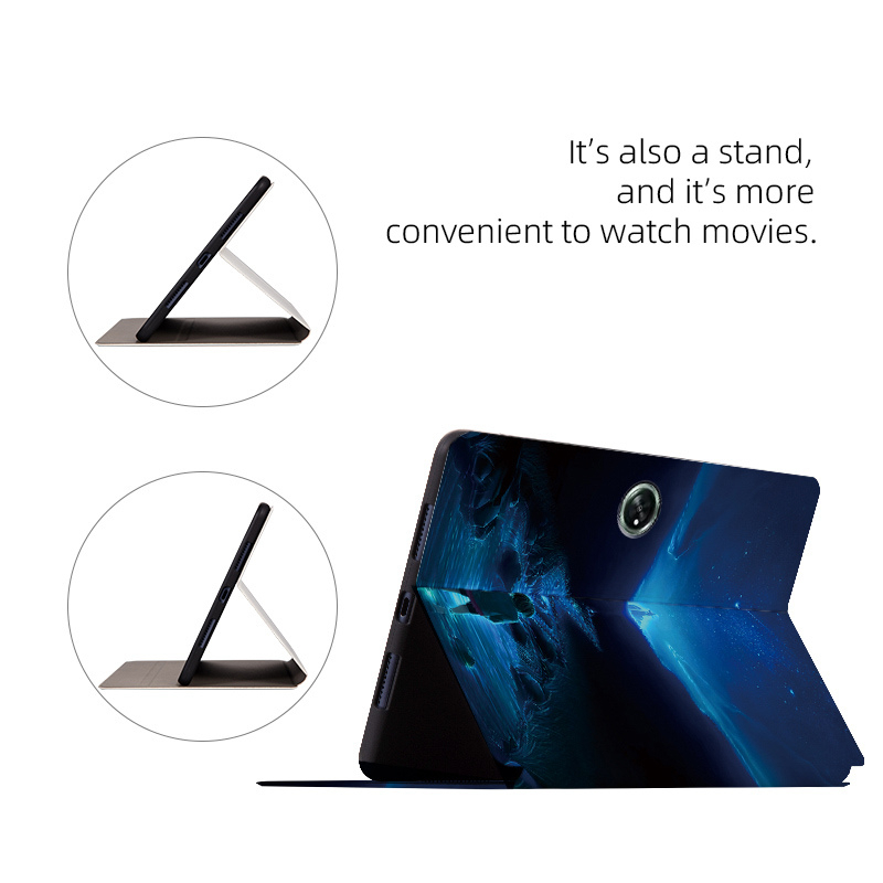 Untuk OnePlus Pad (2023) 11.61 &quot;1+Pad Kualitas Tinggi Tablet Pelindung Case Fashion Langit Berbintang Terang Galaxy Series Flip Stand Cover