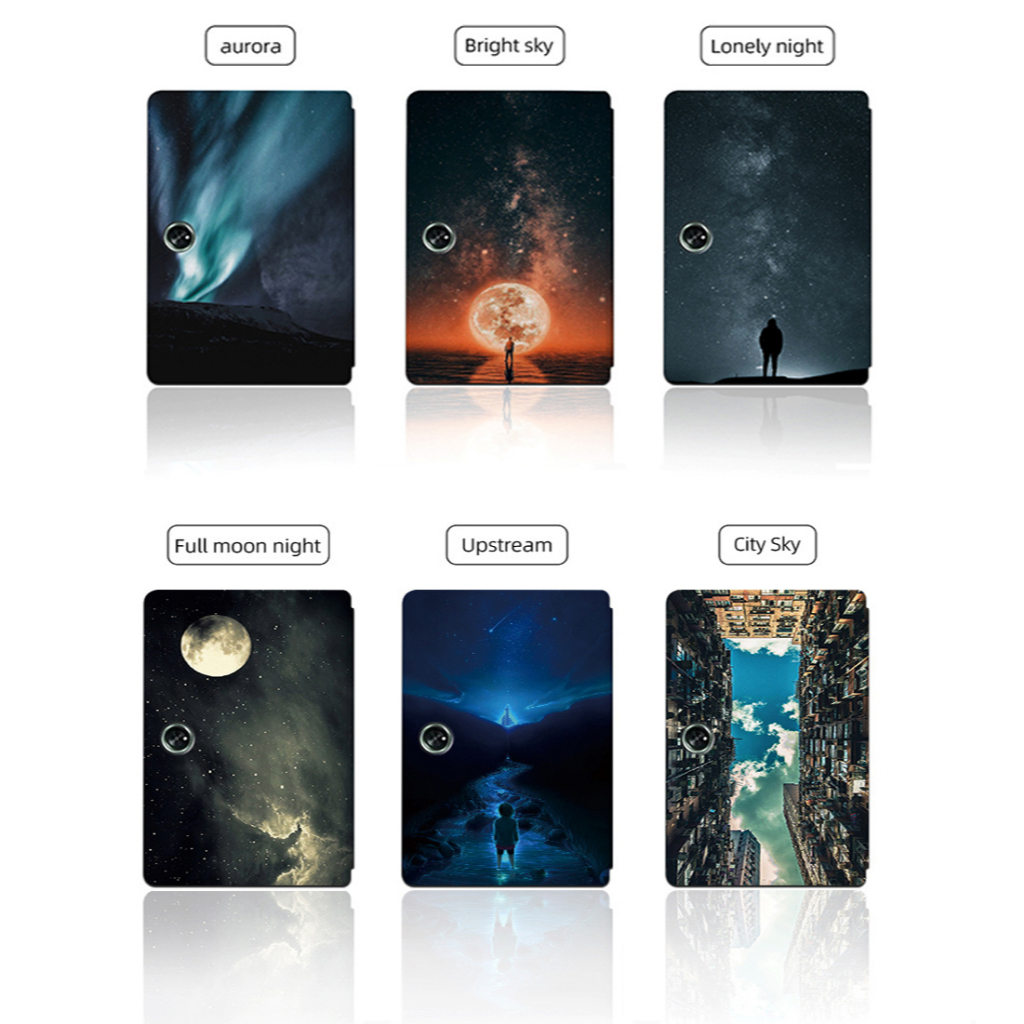 Untuk OnePlus Pad (2023) 11.61 &quot;1+Pad Kualitas Tinggi Tablet Pelindung Case Fashion Langit Berbintang Terang Galaxy Series Flip Stand Cover