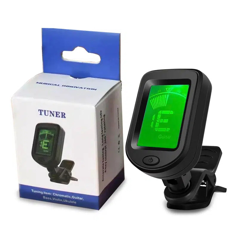Tuner Gitar Akustik Folk Biola Ukulele Bass Electronic Tuning Tuner Stringed Guitar Bass Tuner
