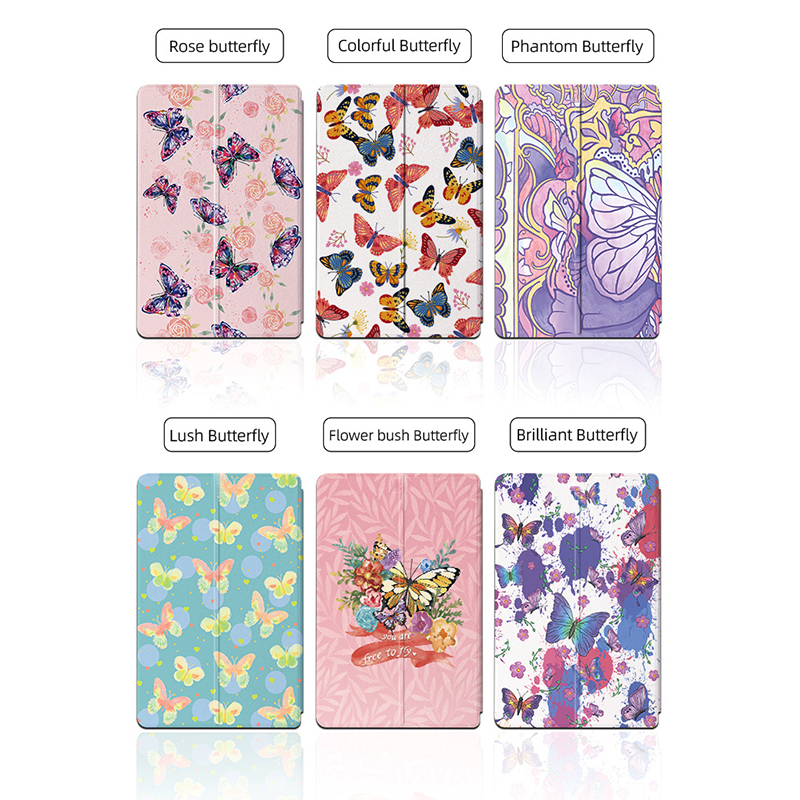 Untuk Lenovo Tab M9 (2022) 9.0 &quot;TB-310FU TB-310 Fashion Tablet Perlindungan Case Flip Book Fancy Color Butterfly PU Leather Stand Cover