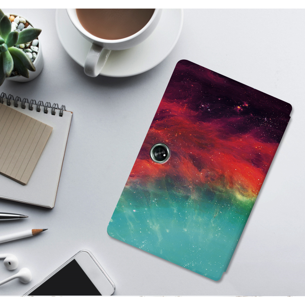 Untuk OnePlus Pad (2023) 11.61 &quot;1+Pad Fashion Kualitas Tinggi Warna Langit Berbintang Marmer Flip Kulit Tablet Pelindung Case Stand Cover