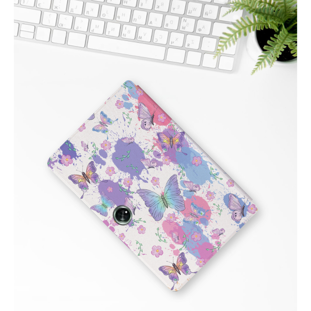 Untuk OnePlus Pad (2023) 11.61 &quot;1+Pad Fashion Tablet Perlindungan Case Flip Book Fancy Color Butterfly PU Leather Stand Cover